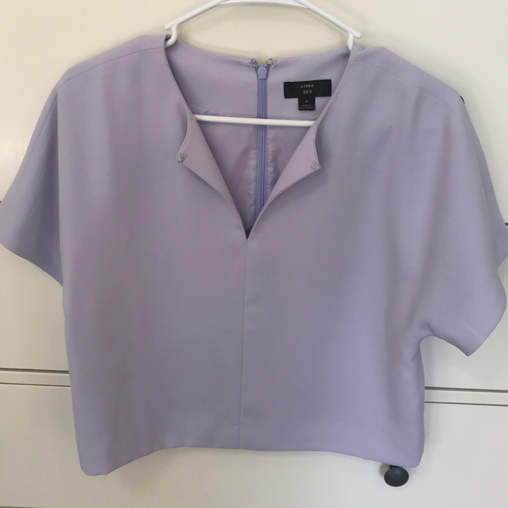 J Crew Size 4 Cropped Top with Hidden Zipper